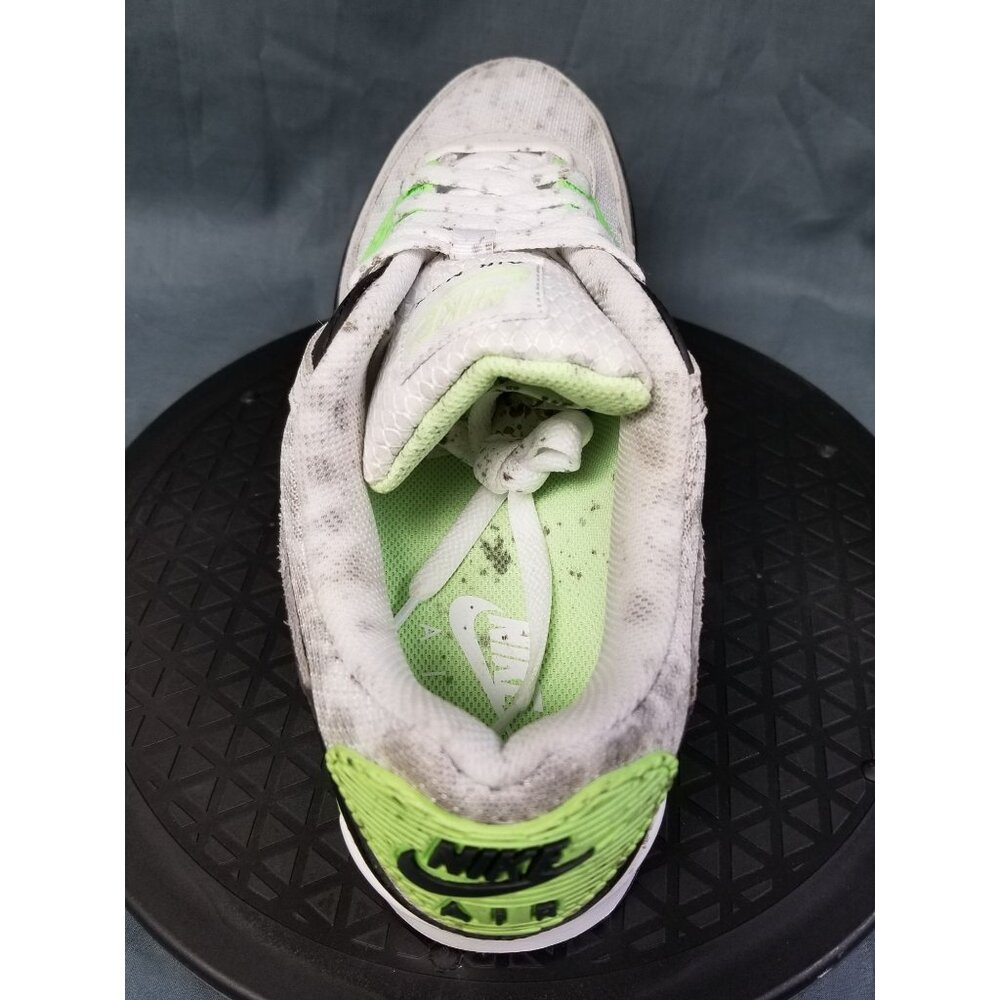 Nike Air Max 90 Sneakers White Volt Mens Size 9.5 Display NEW IN BOX! - Picture 12 of 14